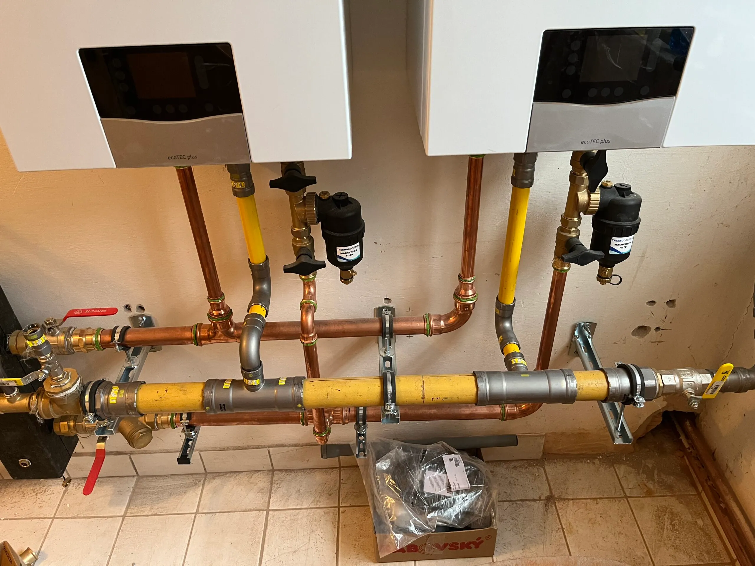 Restaurace Příbram — nový topný systém od kotle po radiátory — hlavní fotografie projektu