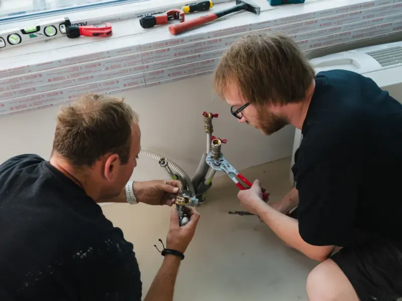 Montáž plynového kotle Bosch