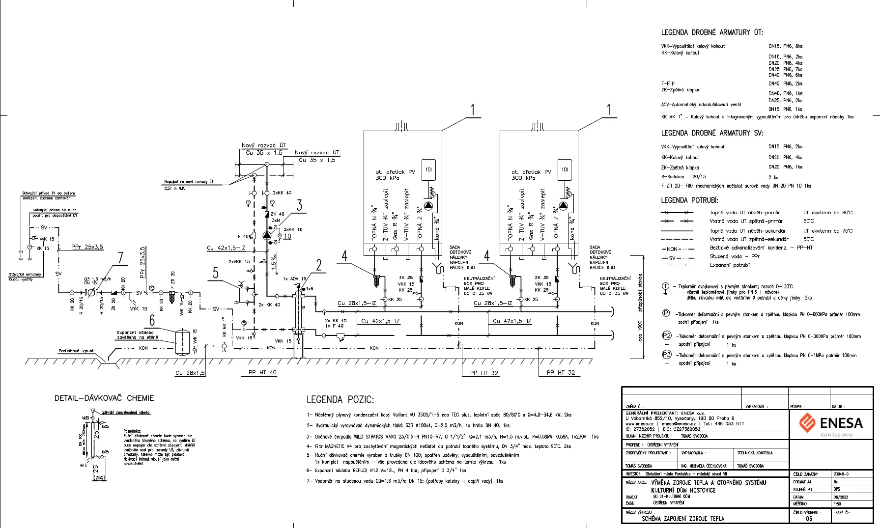KD Hostovice — kompletní výměna topného systému — hlavní fotografie projektu